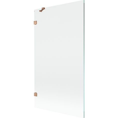 Mexen Lunar paroi de baignoire 1 vantail 100 x 150 cm, transparent, cuivre brossé - 897-100-000-65-00 (1/5)