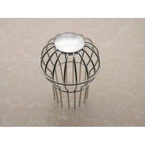 Bonde de douche carrée en acier inoxydable, bonde de sol carrée anti-odeurs pour salle de bain, grand calibre 50, cache-câble en maille CHAM (1/2)
