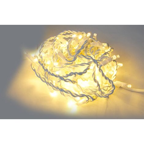 Luci di Natale Tenda 86 LED 100x100 cm Luce Calda Cavo Bianco (1/3)