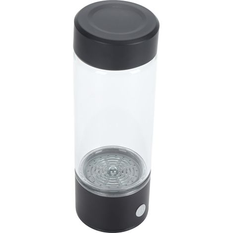 Bouteille d'eau à hydrogène rechargeable par USB, tasse en verre portable riche en hydrogène pour le bureau, les voyages, le sport et la maison. Idéale pour le bureau, les voyages et la maison. (1/5)