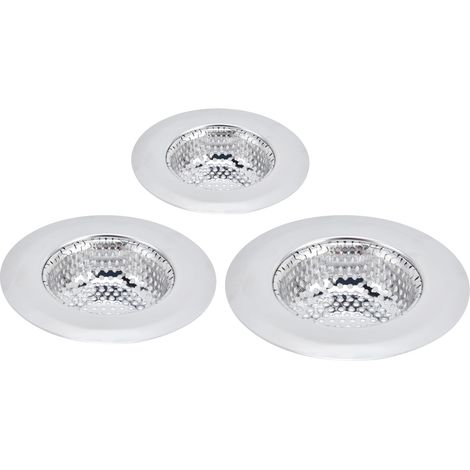 Bonde d'évier de cuisine en acier inoxydable, goulotte de sol pour salle de bain et cuisine (lot de 3 tailles L, M et S). (1/5)