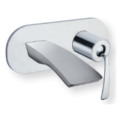 LAVABO MURAL AVEC PLAQUE BOLLICINE CHROME SANS MECANISME EX BO266 - CRISTINA ONDYNA BO25651 (1/2)