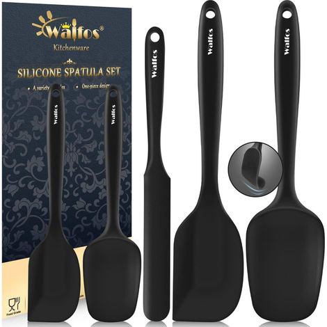 Walfos Silikon Spatel Set Hitzebeständig Antihaft 600°F (5 (1/5)