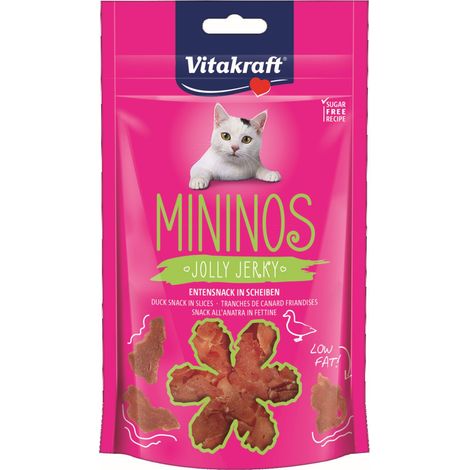 Vitakraft Katzensnack Mininos, Entensnack in Scheiben - 40g