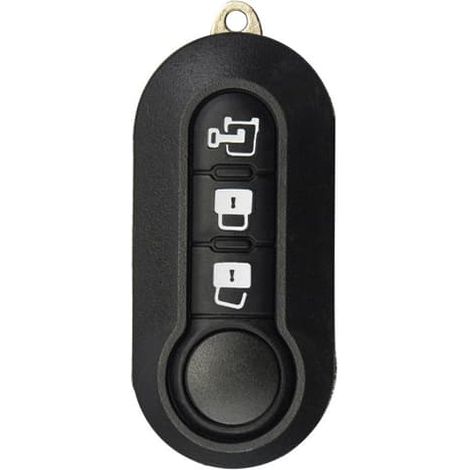 Coque clé voiture ABS noire compatible Fiat Viaggio Iveco, protection remplacement, installation facile sans programmation, ajustement parfait (1/4)