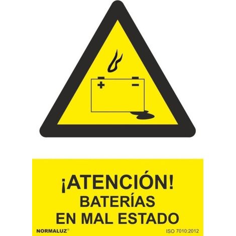 Señal 210X300Mm Pvc Atencion, Baterias En Mal Estado Rd30045 (1/2)