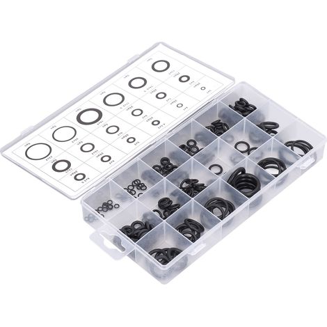 225-teiliges O-Ring-Sortiment, Gummidichtungen, multifunktionales, verschleißfestes Unterlegscheiben-Set (1/5)