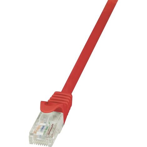 LogiLink 7.5m, Cat6 cable de red Rojo 7,5 m U/UTP (UTP)