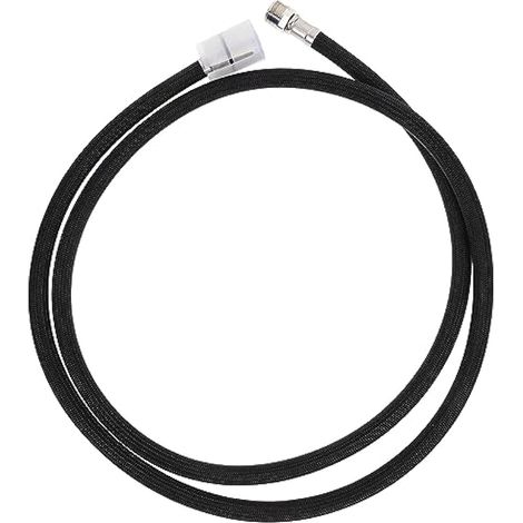 1 tuyau de rechange pour robinet d'évier de cuisine en acier inoxydable (150 cm, noir) (1/5)