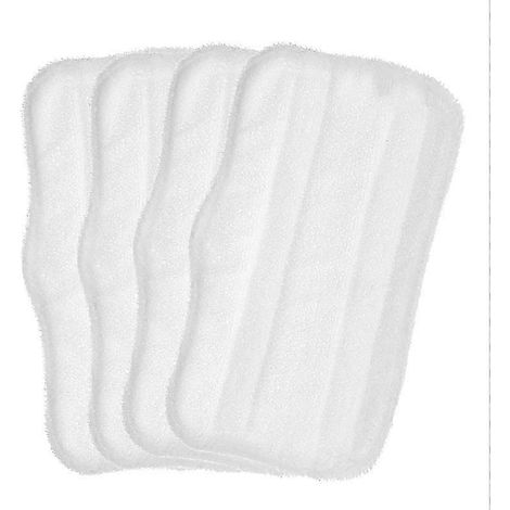 Lot de 4 lingettes de rechange AURA pour balai vapeur S3101, S3202 et S3250 lingettes lavables pour sols durs (1/5)