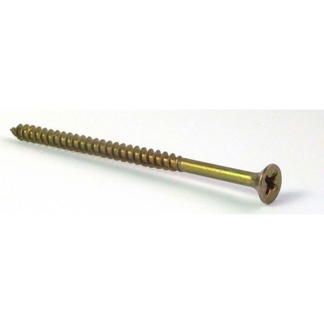 ForgeFix MPS6100Y Multi-Purpose Pozi Compatible Screw CSK ST ZYP 6.0 x 100mm Box 100 FORMPS6100Y