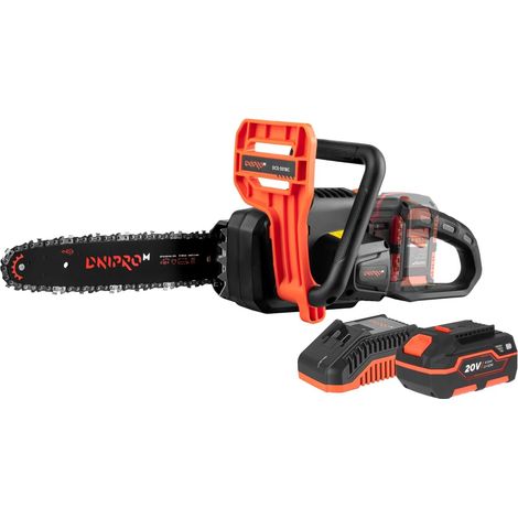 Tronçonneuse sur Batterie DCS-201BC 20V - Guide 30 cm, Moteur Brushless, Lubrification Auto, Tension Chaîne Sans Outil, Frein Chaîne - Par Dnipro-M (1/5)