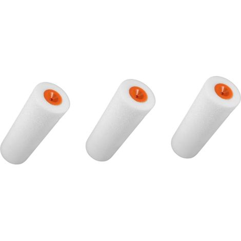 (3 Pièces) Tête de brosse à rouleaux remplacement du rouleau à peinture rouleau à peinture en mousse rouleau de peinture murale rouleau à peinture (1/5)