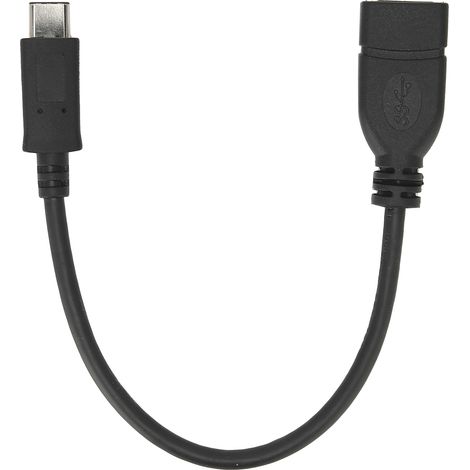Câble d'adaptateur USB 3.1 vers Type C pour ordinateur portable et PC (Noir) (1/5)