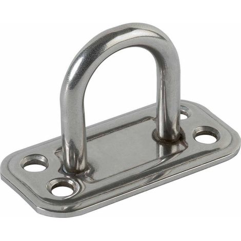 PIASTRA 865/IN CAVALLOTTO FISSO INOX BASE 30X60 MM- ALDEGHI LUIGI SPA- 5,0 pz