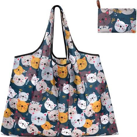CCYKXA piece (50x66cm) foldable shopping bag, reusable shopping bag, lightweight shopping bag, handbag (1/5)