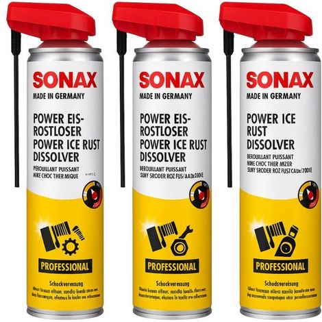 Spray dégrippant - Universel - Puissant - Pièces auto - SONAX - 3 x 400ml