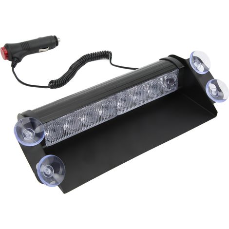 Feux de signalisation clignotants à LED pour pare-brise et éclairage stroboscopique d'urgence, universels pour véhicules, rouges et bleus modifiés. (1/5)
