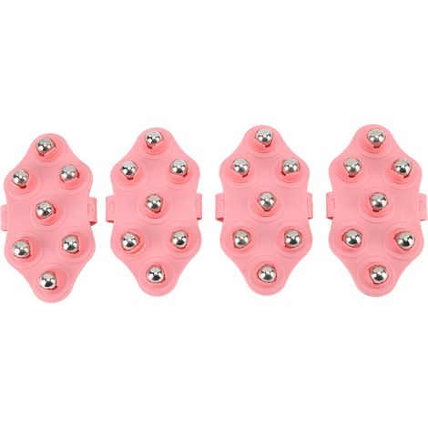 Handflächenförmiger Handmassagehandschuh (4er-Set) mit 7 Magnetkugeln für die Körpermassage