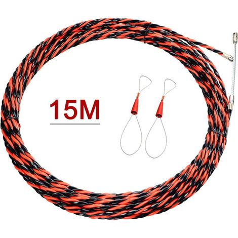 Zoternen Ruban de tirage, enfile-fil électrique 15 m, outil d'enfilage pour électricien, tire-câble, outils de construction (1/4)