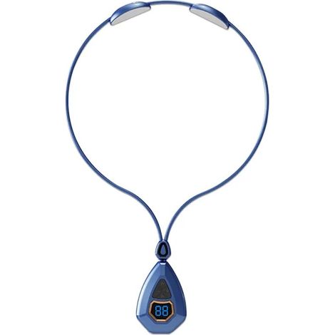 Portable EMS cervical massager, low-frequency heat pulse massage for pain relief, relaxing Shiatsu massage, USB electric physiotherapy - AquaForge