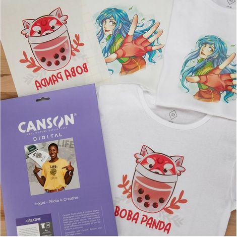 TRANSFER T-SHIRT bianca A4 10fg. x1 (1/3)
