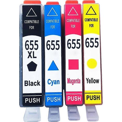Nouvelle cartouche d'encre HP655 655XL pour imprimantes HP Deskjet 3525 5525 4615 4625 4525 (1/5)