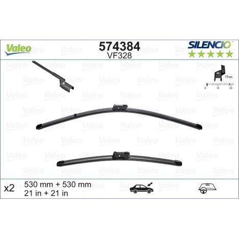Balai d'essuie-glace VALEO 574384 (1/4)
