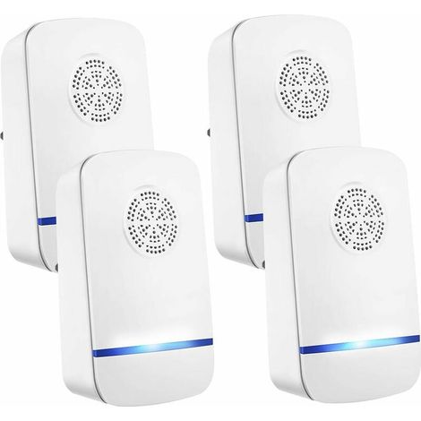 Ultrasonic Pest Repeller, 4 Pack Electronic Plug In Pest Control Repellent Indoor, Repeller Spiders Mouse Insects Cockroach Mosquitoes Mice Fly Rat Rodent Bed Bug, Human and Pet Safe