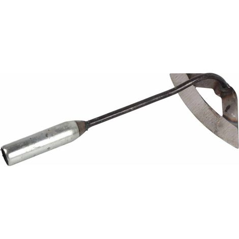 Houe creuse en acier inoxydable pour désherbage et plantation au jardin (1/5)