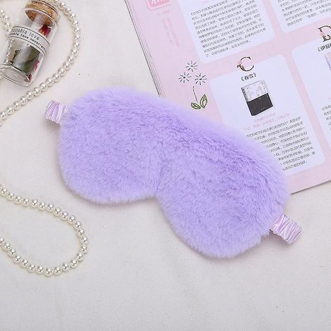 1 Pices Masque De Sommeil,masques Pour Les Yeux En Peluche,masque De Voyage De Sommeil, Masque Peluche Cache Yeux Pour Les Femmes Et Enfants (1/5)