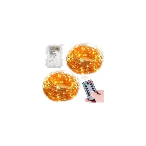 Guirlande lumineuse à LED, guirlande lumineuse à rideaux bricolage, 600 LED 20 m à intensité variable, 8 modes d'éclairage et minuteries réglables par télécommande, lumières blanches chaudes, pas de r (1/5)