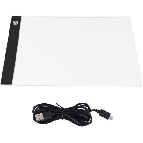 A4-Kopiertafel mit USB-betriebenem LED-Leuchttisch, 3 Helligkeitsstufen, Zeichenmatte zum Zeichnen, Skizzieren und für Animationen (1/5)