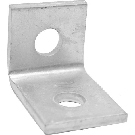Rs Pro – Équerre de fixation en acier 40mm – Largeur 40mm – 2 trous pour montage sécurisé – Renforcement et support pour projets de bricolage