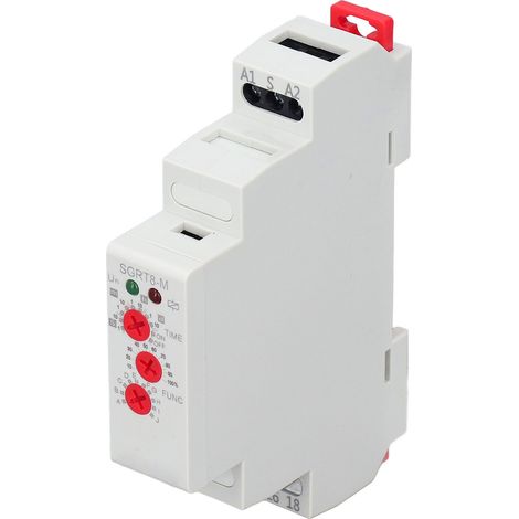 Relais intermédiaire sensible à réponse rapide, voyant lumineux, rail DIN, relais auxiliaire 5A 16A 12-240V (1/5)