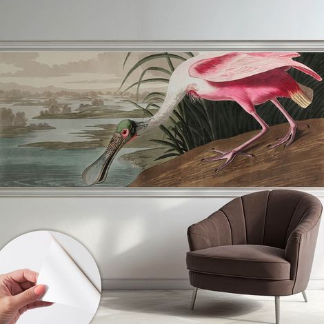Selbstklebend Tapete - abwaschbar - Raumgestaltung Schlafzimmer Wohnzimmer Tapete Exotischer Vogel 250x104 cm (1/5)