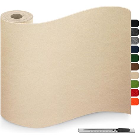 Feutrine Autocollante Beige, Patins pour Meubles, Patin Chaise, 40x200cm 3mm d'épaisseur Feutre Auto-adhésifs, Antiderapant Feutrine Tampon Chaise pour Meuble, Cadre, Voiture, DIY (1/5)