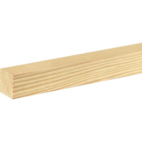 FN Neuhofer Flachleiste 200 cm 28 x 28 mm Lärche roh Leisten (1/3)