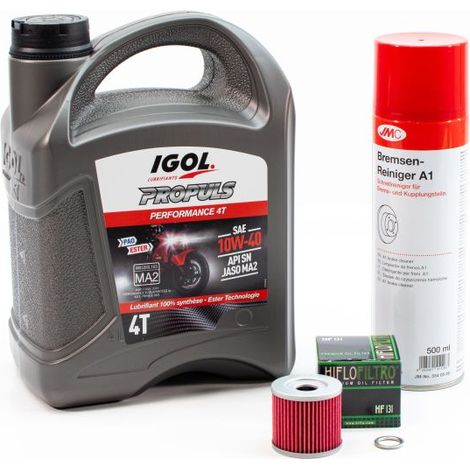 Kit Entretien Vidange Standard pour SUZUKI EN 125 de 2003 à 2009 - IGOL PROPULS PERFORMANCE 10W40 4L