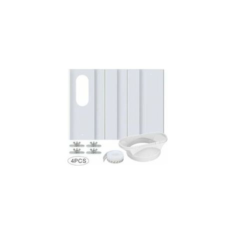 Kit De Fenêtre Pour Climatiseur Portable, XU, Panneau PVC Renforcé Réglable, Pour Tuyau D'Échappement 10cm - (1/3)