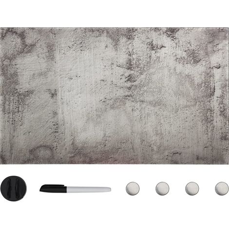 Magnettafel Wandmontage Glas 100x60 cm