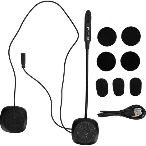 Casque moto Bluetooth avec écouteurs sans fil et fonction réponse automatique (1/5)