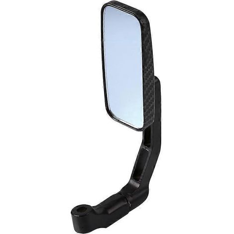 Paire de rétroviseurs universels rectangulaires pour moto, 8 mm x 10 mm, en fibre de carbone
