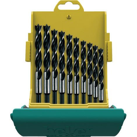 Set di punte a spirale in acciaio CV, 10 pezzi, diametri 3,4,5,6,7,8,9,10,11,12 mm, Maxxbox CV (1/5)