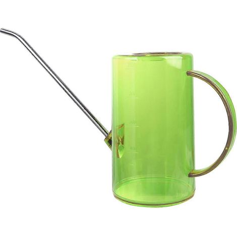 Arrosoir portable à long col, pot d'arrosage pour jardin, bouilloire de grande capacité pour la maison (vert transparent) (1/5)