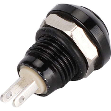 1A 24V 8mm Mini étanche voiture bouton poussoir momentané interrupteur d'alimentation en alliage d'aluminium de Zinc (1/5)