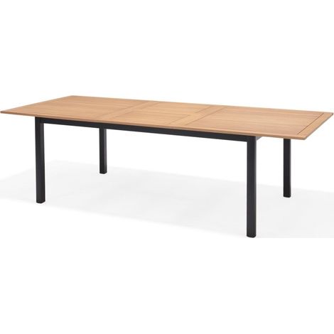 Primaster Gartentisch Vasto 180 x 100 cm ausziehbar bis 2,40 m Eukalyptusholz/Aluminium Esstisch (1/3)
