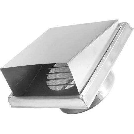 SNQ – Sortie d'air carrée mobile 125mm – Couvercle ventilation acier inoxydable – Persiennes actives pour cuisine – Installation facile (1/5)