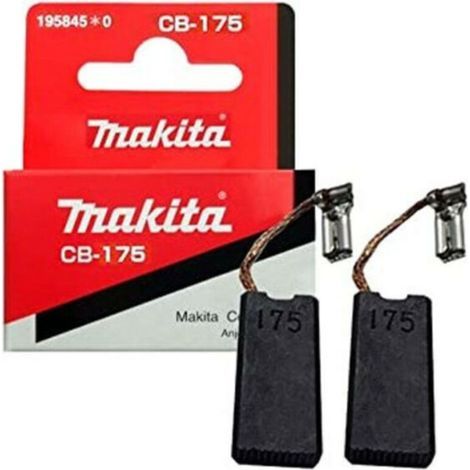 Lot de 2 balais de charbon CB 175 pour marteaux perforateurs - MAKITA 195845-0 (1/3)