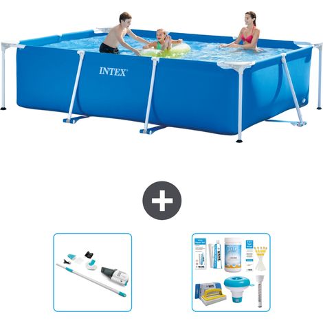 Intex Piscine Tubulaire Rectangulaire - 300x200x75 cm - 3-pièces  S22351
